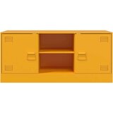 vidaXL TV omarica gorčično rumena 99x39x44 cm jeklo | Shoptok.si