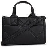 Karl Lagerfeld Ročna torbica črna / srebrna / off-bela | Shoptok.si