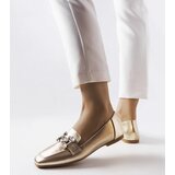 Gemre Golden moccasins with rhinestones Marechal | shoptok.hr