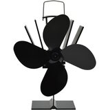  Ventilator za peć na toplinski pogon s 4 lopatice crni | shoptok.hr