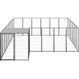  Kavez za pse crni 12,1 m² čelični | Eponuda.ba
