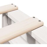 vidaXL Knjižna postelja brez ležišča bela 140x190 cm trdna borovina | Shoptok.si