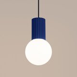 Nice Lamps Tamno plava viseća svjetiljka sa staklenim sjenilom ø 12 cm Orbital – | shoptok.hr