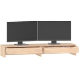  Stalak za monitor 100x27x15 cm od masivne borovine | shoptok.hr