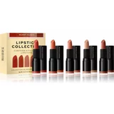 Revolution Lipstick Collection satenasta šminka darilni set odtenek Burnt Nudes 5x3,2 g