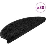  Prostirke za stepenice 30 kom 65x21x4 cm Crne poluokrugle velike | shoptok.hr