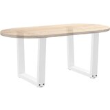  Noge za klub stolić V-oblika 2 kom Bijele 60 x (42-43,3) cm Čelik | Eponuda.com