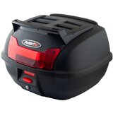Moto kofer zadnji MVX 42 l, crni, sa reflektorom, naslonom i policama | Eponuda.com