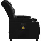  fotelja za odmor, crna, umjetna koža | shoptok.hr