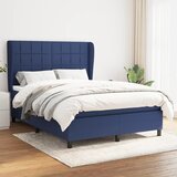 The Living Store Box spring postelja z vzmetnico modra 140x190 cm blago - Box Spring Postelja, (21511986) Cene