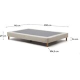 Kave Home Bež tapecirani krevet 90x200 cm Ofelia – | shoptok.hr