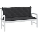 The Living Store Blazina za vrtno klop 2 kos melanž antracit 150x50x7 cm blago - Blazina Za Vrtno Klop, (21427657) Cene