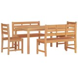  5-dijelni vrtni blagovaonski set od masivne tikovine | shoptok.hr