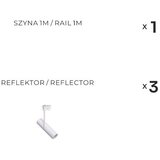 Zuma line 3557 - Spot svetlo za šinski sistem LISA 3xGU10/35W/230V, belo | Eponuda.com