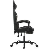  Vrtljivi gaming stol z oporo za noge črno kamuflažno um. usnje, (20699235) | Shoptok.si