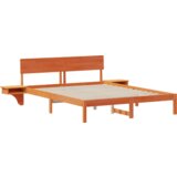  Konstrukcija postelje z vzglavjem Voskast rjav 150 x 200 cm, (5000126632) | Shoptok.si