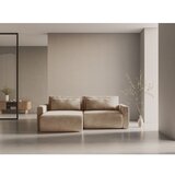 Cosmopolitan Design Svjetlo smeđa baršunasti sklopiva/s prostorom za odlaganje kutna garnitura Belfast – | shoptok.hr