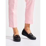 Shelvt Women's black loafers with embellishment | Eponuda.ba