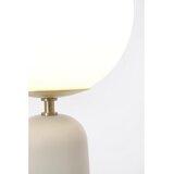 BIZZOTTO Bela kovinska namizna svetilka s steklenim senčilom (višina 51 cm) Delphine – | Shoptok.si
