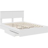  Krevet s od storage Bijelo 140 x 190 cm Konstruirano drvo | shoptok.hr