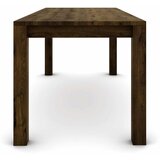  Hrastov stol 180 x 80 cm, braon brušen sa zlatnim efektom | shoptok.hr
