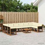  Set vanjskih sofa 11 kom. Prirodna i krem | shoptok.hr