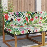  Jastuk za vanjsku sofU 2 pcs šareni Poliester - šareni 80 x 80 cm 1x sjedalo +1x naslon (2D s bartagom) | shoptok.hr