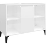 Ormarić za umivaonik visoki sjaj bijeli 80 x 33 x 60 cm drveni | shoptok.hr