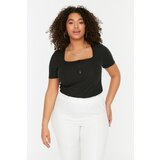Trendyol Curve Black Zipper Knitted Blouse | shoptok.hr
