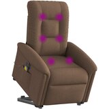Maison Chic Električni masažni naslanjač - Relax naslanjač s funkcijo vstajanja rjav, (22061468) Cene
