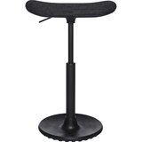 Top Star Stolček SITNESS H, model H2 podolgovat sedež, prevleka s črnim vzorcem, črn spodnji del | Shoptok.si