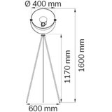 Wofi 3019.01.10.7000 - podna lampa mona 1xE27/40W/230V | Eponuda.com