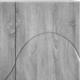  Visoka komoda Siva Sonoma 79 x 41 x 151 cm Konstruirano drvo Slike