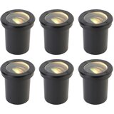 QAZQA Set van 6 smart buiten grondspot zwart verstelbaar IP65 incl. LED - Delux Cene