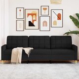  Trosjed od tkanine Crna 210 cm | shoptok.hr