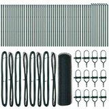 vidaXL Ogrodje s stebri Zelena 0.4 x 100 m Jeklo s PVC premazom, (5000096738) | Shoptok.si