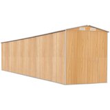 Vrtno spremište svjetlosmeđe 192x1021x223 cm pocinčani čelik | shoptok.hr