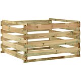 vidaXL Vrtni kompostnik iz letvic 120x120x70 cm impregnirana borovina, (20708284) Cene