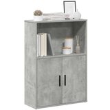vidaXL Knjižna omara betonsko siva 60x24x85 cm inženirski les | Shoptok.si