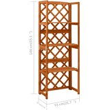  Rešetka s policama 55 x 30 x 140 cm od masivne jelovine | Eponuda.com