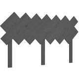 Maison Chic posteljno vzglavje - vzglavna omarica - nočna omarica sivo 141x3x80,5 cm trdna borovina, (21705043) Cene