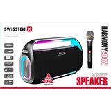 Swissten zvučnik BT 5.0, TWS, Baterija, bežični mikrofon HARMONY 200W crni | shoptok.hr