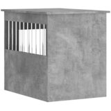Namještaj s kavezom za pse siva boja betona 55x75x65 cm drveni | shoptok.hr