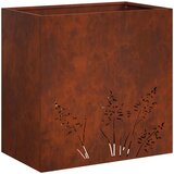  Vrtna saksija 2 kom. Rđa 50 x 30 x 49 cm Otporni čelik | shoptok.hr