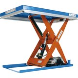 Edmolift Kompaktna dvižna miza, stacionarna, nosilnost 2000 kg, plošča DxŠ 1300 x 800 mm, uporabni dvig 820 mm | Shoptok.si
