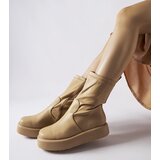 Gemre Beige platform ankle boots Shadid | ePonuda.com