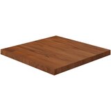 vidaXL Četvrtasta stolna ploča smeđa 40x40x2 5 cm tretirana hrastovina Cijene