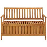  Klupa za pohranu 120 cm od masivnog bagremovog drva | shoptok.hr