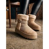 Sinsay Podstavljene buce s krznom i remenčićem | shoptok.hr
