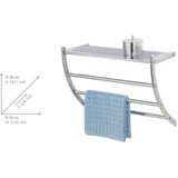 Wenko 15578100 - Stalak za peškire PESCARA 56x46 cm sjajni hrom | Eponuda.com